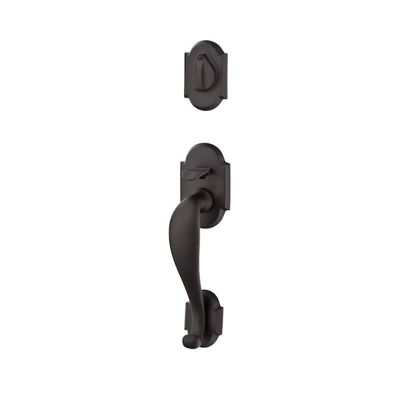 Emtek Flat Black Handleset, 3023TTFBLH 3023TTFBLH - main